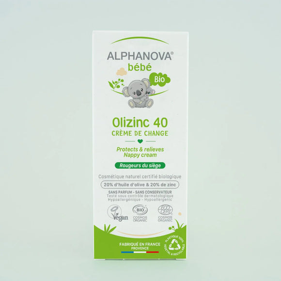 Alphanova Bébé Olizinc 40 Baby Nappy Cream - 50 G