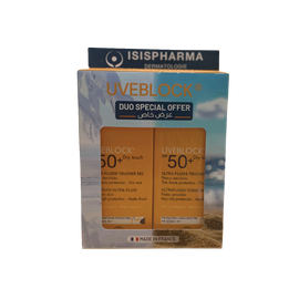 Isispharma UVEBlock Ultra Fluid Dry Touch Dual Pack