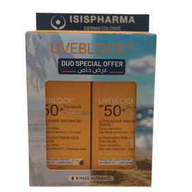 Isispharma UVEBlock Ultra Fluid Tinted Dual Pack