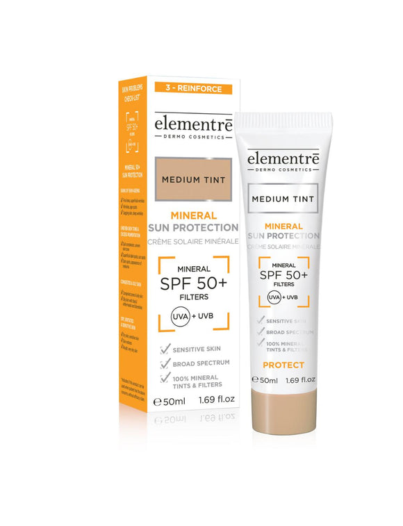 Elementre Mineral Sun Protection Tinted SPF50 - 50 ml