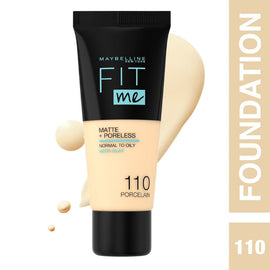 Maybelline Fit Me Matte + Poreless Liquid Foundation - 30 ml - 0