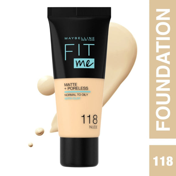 Maybelline Fit Me Matte + Poreless Liquid Foundation - 30 ml