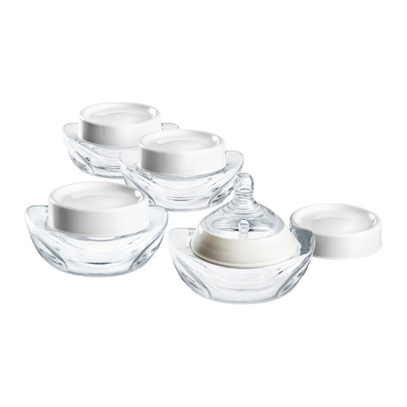 Tommee Tippee Milk Collector Bottles - 4 Bottles