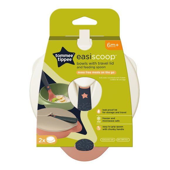 Tommee Tippee X2 Easi-Scoop Feeding Bowl With Spoon 6M+
