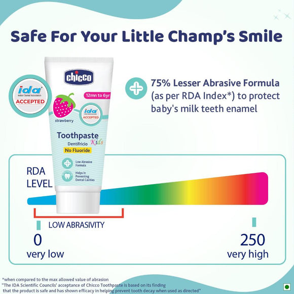 Chicco ToothPaste Strawberry 12M+ - 50 ml