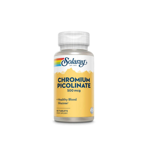 Solaray Chromium Picolonate 500 mcg - 60 Tablets