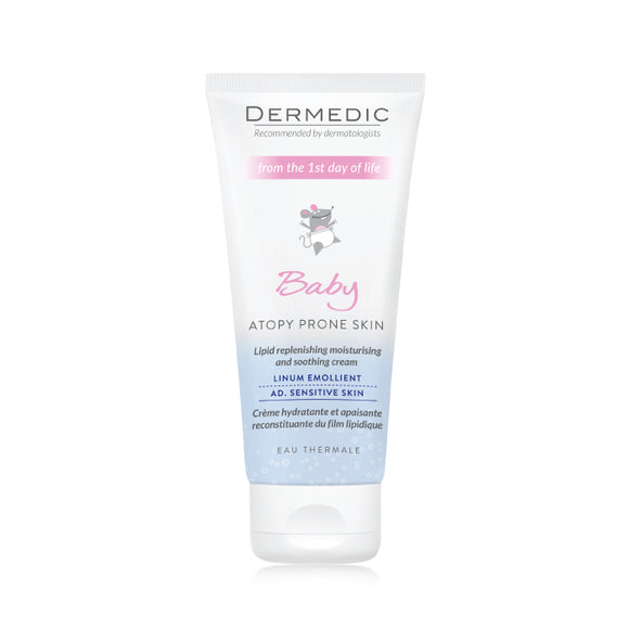 Dermedic Linum Baby Lipid Replenishing Moisturising And Soothing Cream 1st Day Of Life - 100 ml