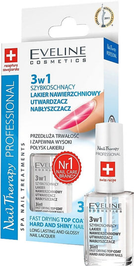 Eveline 3 in 1 Top Coat - 12 ml