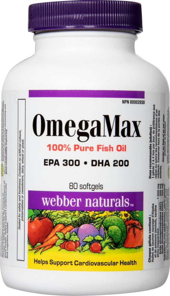 Webber Naturals® Omegamax - 80 Softgels