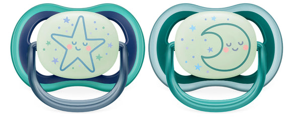 Avent 2 Ultra Air Night Soother 6-18 M