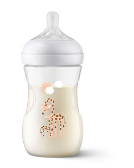 Avent Natural Response Feeding Bottle 1M+ Giraffe - 260 ml