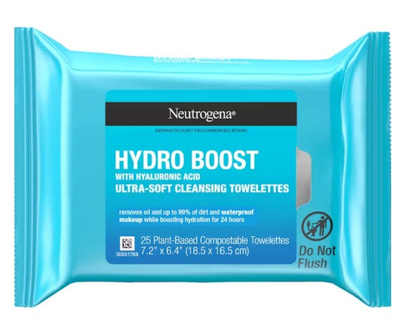 Neutrogena Hydro Boost Wipes - 25 Wipes