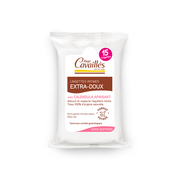 Extra Gentle Intimate Wipes - Daily Use - 15 Wipes