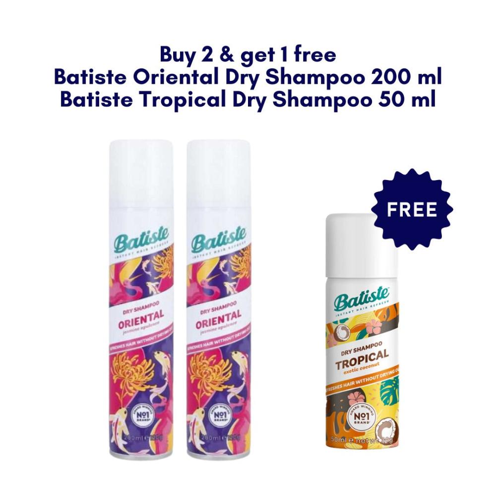 Batiste Oriental Dry Shampoo Buy 2 Get 1