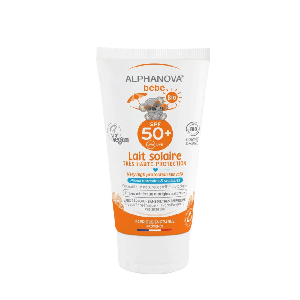 Alphanova  Bébé Organic Mineral Baby Sun Milk Protection Spf 50 - 50 ml - 0