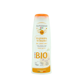 Alphanova Kids Go Take A Shower Organic Children's 3in1 Cleansing Gel Apricot - 250 ml