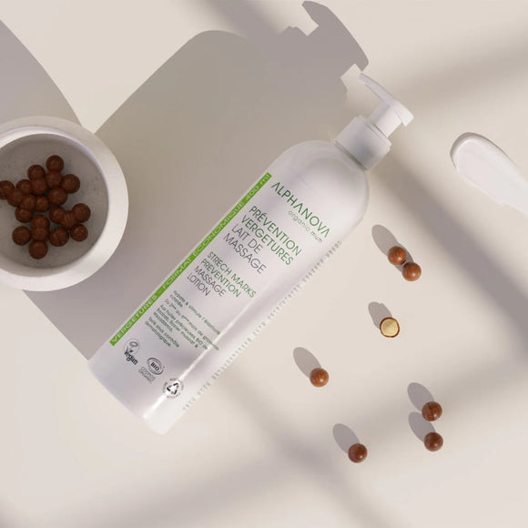 Alphanova Organic Mum Massage Milk Anti Stretch Mark Care - 400 ml