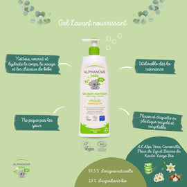 Alphanova Bébé Nourishing Washing Gel - 400 ml - 0