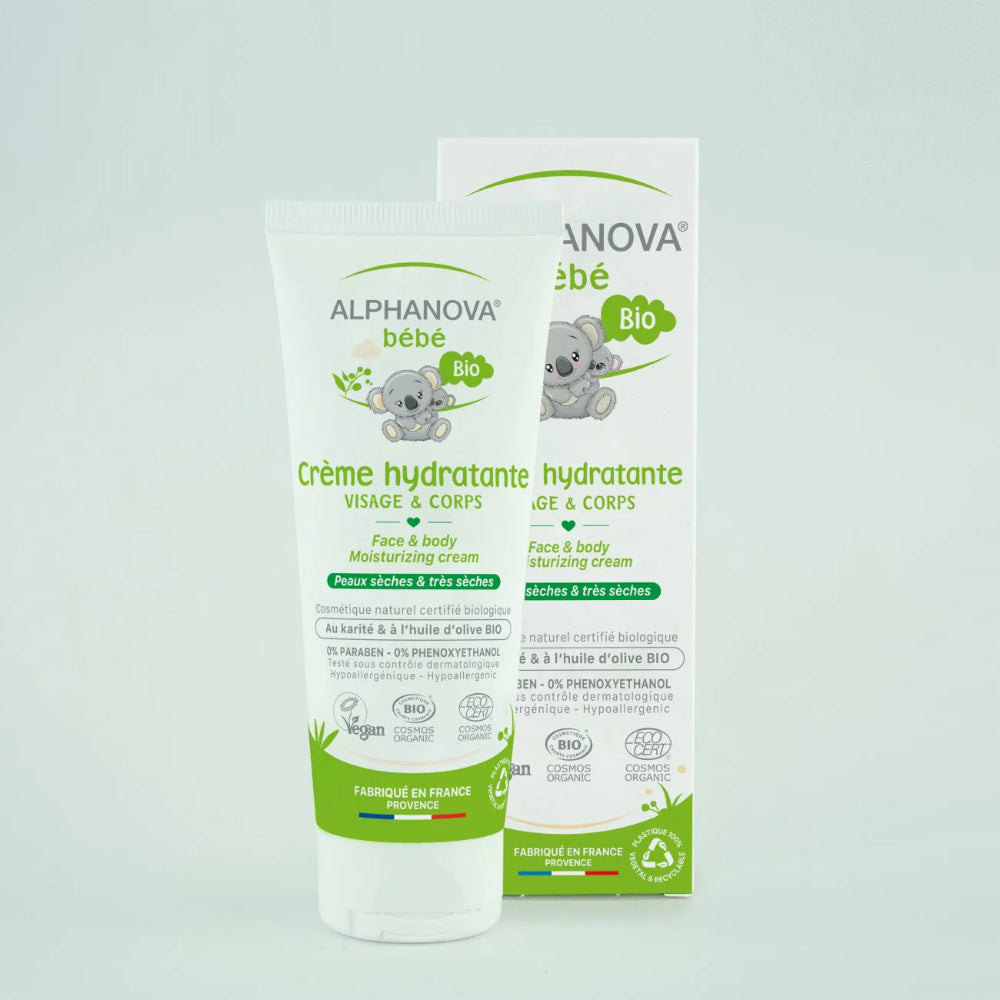 Alphanova Bébé Organic Moisturizing Cream Face & Body - 75 ml - 0