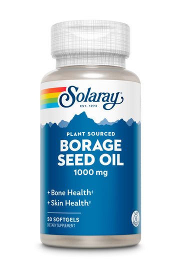 Solaray Borage Seed Oil 1000 mg - 50 Capsules
