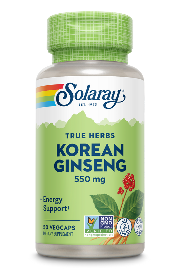Solaray Ginseng Korean 550 mg - 50 Capsules