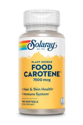 Solaray Food CArotene, Vitamin A 7500 mcg - 100 Capsules