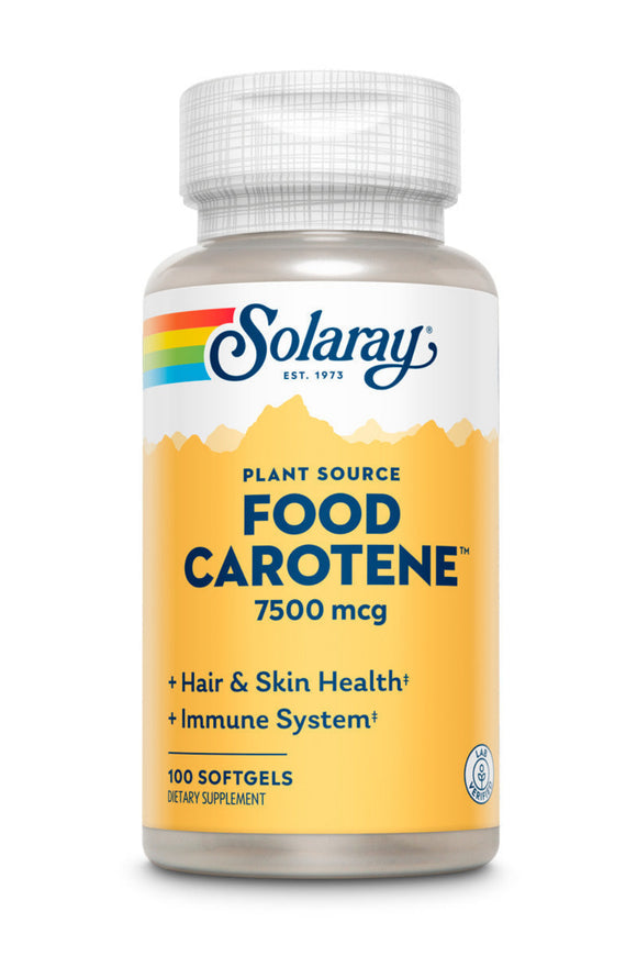 Solaray Food CArotene, Vitamin A 7500 mcg - 100 Capsules