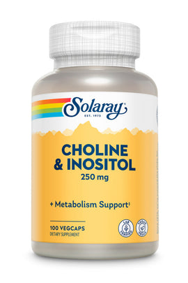 Solaray Choline & Inositol 250 mg - 100 Capsules