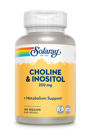 Solaray Choline & Inositol 250 mg - 100 Capsules