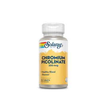 Solaray Chromium Picolonate 200 mcg - 100 Tablets