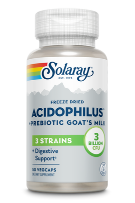 Solaray Acidophilus 3 Stain Probiotic & Prebiotic Goat's Milk - 50 Capsules