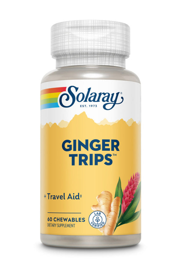 Solaray Ginger Trips - 60 Chewables
