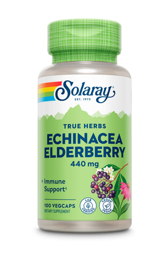 Solaray Echinacea & Elderberry 440 mg - 100 Capsules