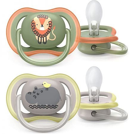 Avent 2 Ultra Air Soothers Deco Mix 6-18M+ - 0