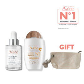 Avene Hyaluron Activ B3 Serum With Tinted Mineral Sunscreen Bundle