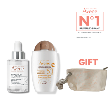 Avene Hyaluron Activ B3 Serum With Tinted Mineral Sunscreen Bundle