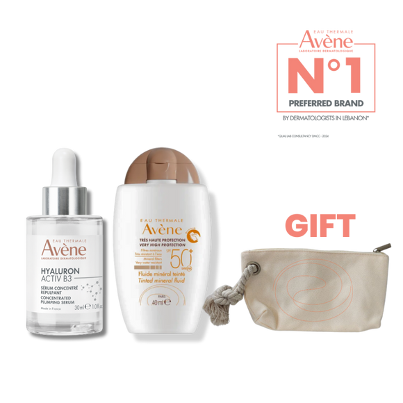 Avene Hyaluron Activ B3 Serum With Tinted Mineral Sunscreen Bundle