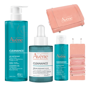 Avene Cleanance Gel & Serum With A Free Gel & Pouch