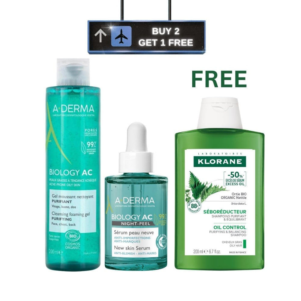 A-Derma Biology Gel With Night Peel Bundle