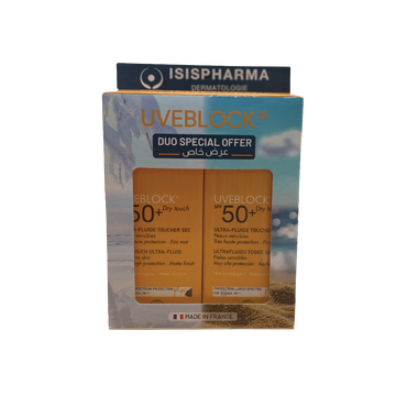 Isispharma UVEBlock Ultra Fluid Dry Touch Dual Pack