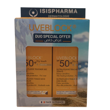 Isispharma UVEBlock Ultra Fluid Tinted Dual Pack