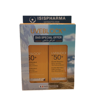 Isispharma UVEBlock Fluid Invisible Dual Pack