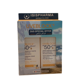 Isispharma UVEBlock Mineral Cream Tinted Dual Pack