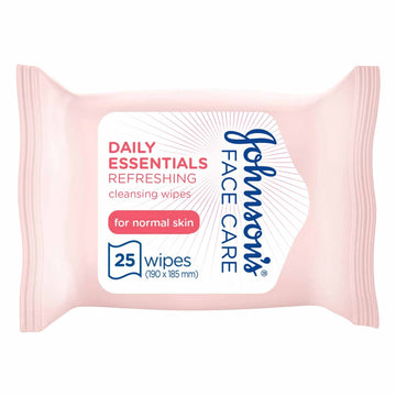 Johnson's Facial Wipes Micellar Refreshing Normal Pink - 25 Wipes