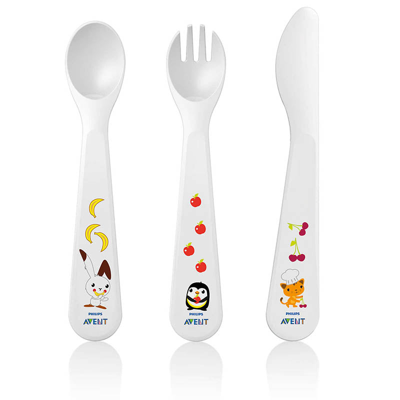 Avent Toddler Knife, Fork And Spoon 18m+