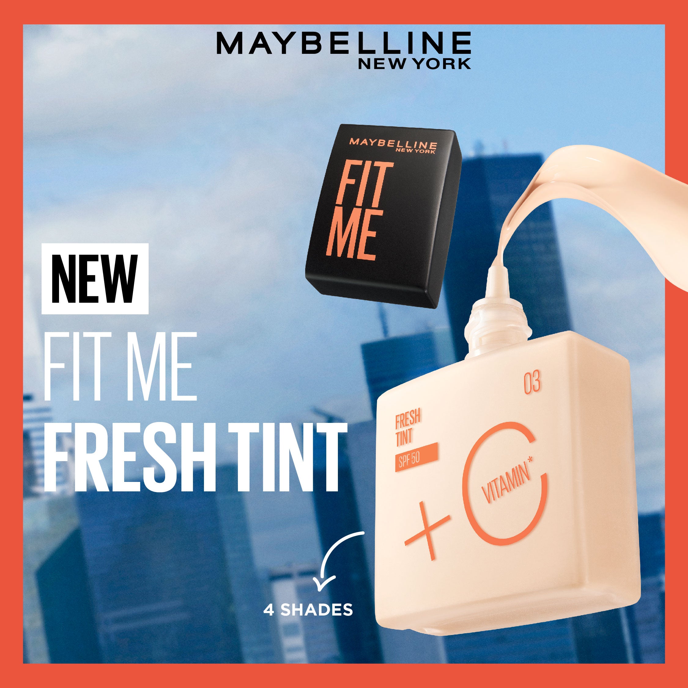 Maybelline Fit Me Fresh Tint SPF 50 Foundation