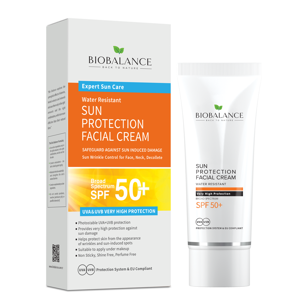 Bio Balance Water Resistant, Broad Spectrum Sun Protection Facial Cream SPF50 - 75 ml