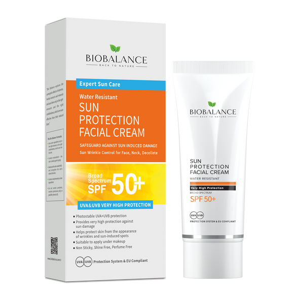 Bio Balance Water Resistant, Broad Spectrum Sun Protection Facial Cream SPF50 - 75 ml