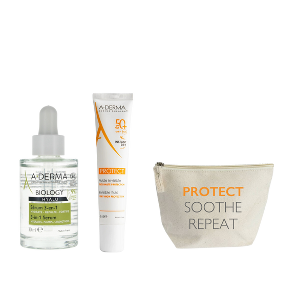 A-DERMA Hyalu Serum With Fluid Sunscreen Bundle