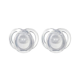 Tommee Tippee Anytime Soother Transparent x 2pcs (0-6 Months) - 0